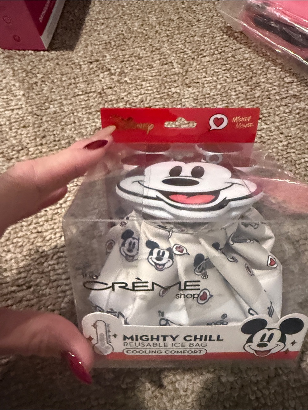Disney Mickey Mouse Cream and Black Reusable Ice Bag